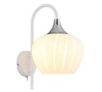 Netlighting Maxy Dome Wall Lamp White Matt Opal Glass Shade 1x E27 Netlighting White