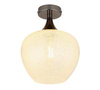 Netlighting Maxy Globe Ceiling Light Gunmetal Clear Glass Shade 1x E27 in Grey Netlighting Grey