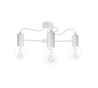 Luminosa Lighting Luminosa Maya Multi Arm Semi Flush Ceiling Light White, 60Cm, 3X E27