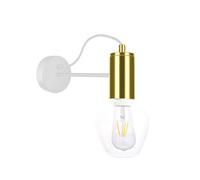 Luminosa Lighting Luminosa Maya Wall Lamp White, Gold, 25Cm, 1X E27