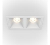 Luminosa Lighting Luminosa Maytoni Alfa Led Twin Dimmable Recessed Downlight White, 1000Lm, 3000K