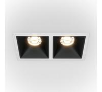 Luminosa Lighting Luminosa Maytoni Alfa Led Twin Dimmable Recessed Downlight White, Black, 900Lm, 3000K