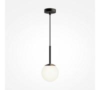 Luminosa Lighting Luminosa Maytoni Basic Form 15Cm Modern Globe Pendant Ceiling Light Matt Black E14
