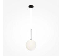 Luminosa Lighting Luminosa Maytoni Basic Form 20Cm Modern Globe Pendant Ceiling Light Matt Black E14