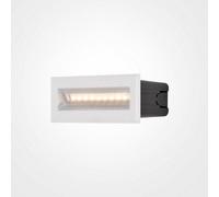 Luminosa Lighting Luminosa Maytoni Bosca Outdoor Recessed Wall Lamp White, 13.7Cm, 3000K Ip65