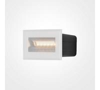 Luminosa Lighting Luminosa Maytoni Bosca Outdoor Recessed Wall Lamp White, 8.4Cm, 3000K Ip65
