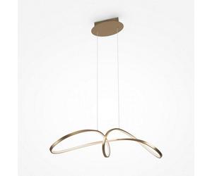 Luminosa Lighting Luminosa Maytoni Curve Modern Integrated Led Pendant Ceiling Light Gold 4000K