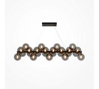Luminosa Lighting Luminosa Maytoni Dallas Modern 25 Light Bar Pendant Ceiling Light Black, Black Shade, G9