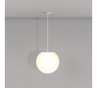Luminosa Lighting Luminosa Maytoni Erda Outdoor Globe Ceiling Light White E27 Ip54