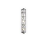 Luminosa Lighting Luminosa Maytoni Facet Classic 3 Light Wall Lamp Chrome E14