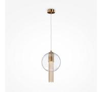 Luminosa Lighting Luminosa Maytoni Flusso I Modern Slim Pendant Ceiling Light Bronze Gu10