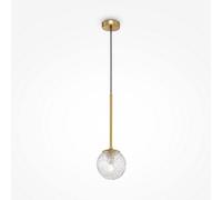 Luminosa Lighting Luminosa Maytoni Ligero Modern Globe Pendant Ceiling Light Brass E27