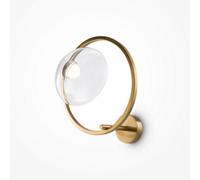 Luminosa Lighting Luminosa Maytoni Lunare Ii Modern Integrated Led Wall Lamp Brass 3000K