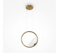 Luminosa Lighting Luminosa Maytoni Lunare Modern Integrated Led Pendant Ceiling Light Brass 3000K