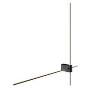 Luminosa Lighting Luminosa Maytoni Pars Twin Integrated Led Wall Lamp Black, Gold 3000K