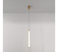 Luminosa Lighting Luminosa Maytoni Ray Slim Pendant Ceiling Light Gold, 95.9Cm, Integrated Led 3000K