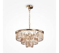 Luminosa Lighting Luminosa Maytoni Revero Classic 7 Light Pendant Ceiling Light Gold E14