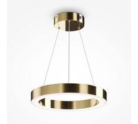 Luminosa Lighting Luminosa Maytoni Saturno Modern Integrated Led Pendant Ceiling Light Brass, 2500Lm, 4000K