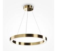 Luminosa Lighting Luminosa Maytoni Saturno Modern Integrated Led Pendant Ceiling Light Brass, 3100Lm, 4000K