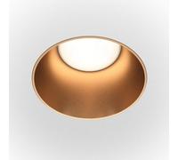 Luminosa Lighting Luminosa Maytoni Share Round Recessed Downlight Matt Gold Gu10