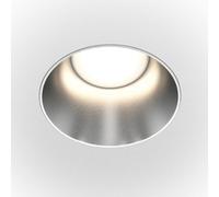 Luminosa Lighting Luminosa Maytoni Share Round Recessed Downlight Matt Silver Gu10
