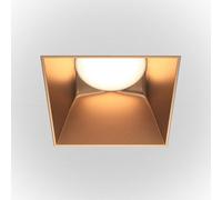 Luminosa Lighting Luminosa Maytoni Share Square Recessed Downlight Matt Gold Gu10
