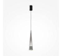 Luminosa Lighting Luminosa Maytoni Sintesi Modern Slim Pendant Ceiling Light Chrome Integrated Led 3000K