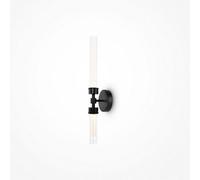 Luminosa Lighting Luminosa Maytoni Stelo Modern 2 Light Integrated Led Wall Lamp Black 3000K
