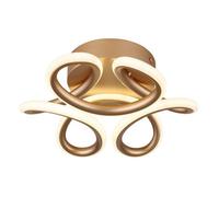 Luminosa Lighting Luminosa Melisand Integrated Led Semi Flush Ceiling Light Champagne Colored Matt Led 2700-6000K