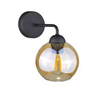 Luminosa Lighting Luminosa Melle Dome Wall Lamp Black, 23Cm, 1X E27