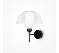 Maytoni Memory wall light, black, height 24.4 cm, ceramic