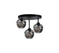 Luminosa Lighting Luminosa Mera Semi Flush Light Black, 30Cm, 3X E27