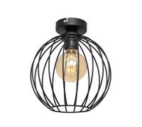 Luminosa Lighting Luminosa Mercure Semi Flush Light Black 24Cm