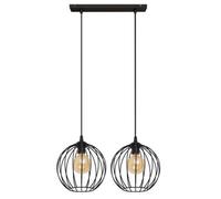 Netlighting Mercure Straight Bar Pendant Ceiling Light Black 50cm Netlighting Black