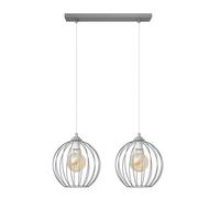 Luminosa Lighting Luminosa Mercure Straight Bar Pendant Ceiling Light Grey 50Cm