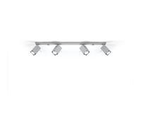 Luminosa Lighting Luminosa Merida 4 Light Spotlight Bar Grey, Gu10