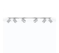 Luminosa Lighting Luminosa Merida 6 Light Spotlight Bar Grey, Gu10