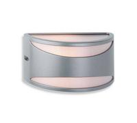 Netlighting Meridian 1 Light Wall Light - 60W Silver IP65, E27