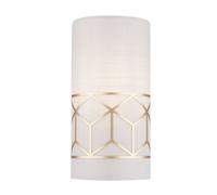Luminosa Lighting Luminosa Messina Flush Wall Lamp Gold, 1 Light, E14