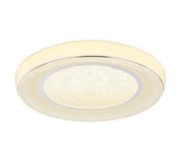 Luminosa Lighting Luminosa Mickey Decorative Flush Ceiling Light White Led Dimmable 2700-6500K Remote Control Timer