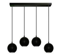 Luminosa Lighting Luminosa Midway Straight Bar Pendant Ceiling Light Black 60Cm