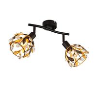 Luminosa Lighting Luminosa Mika Twin Ceiling Spotlight Matt Black 2X E14