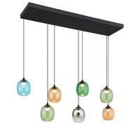 Netlighting Minara Rectangle Cluster Pendant Matt Black Glass Shade 6x LED 3000K Netlighting Black