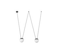 Luminosa Lighting Luminosa Mine 2 Light Grey Suspension Pendant, E27