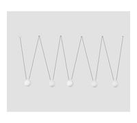 Faro Mine - 5 Light White Suspension Pendant, E27