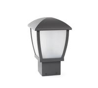 Luminosa Lighting Luminosa Mini 1 Light Outdoor Pedestal Light Dark Grey Ip44, E27