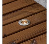 Luminosa Lighting Luminosa Mini Led Outdoor 12V System G4 Stainless Steel Recessed Ground Light Spot Set Of 6 - Transformer Included, Ip44