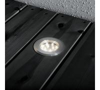 Luminosa Lighting Luminosa Mini Led Outdoor 12V System Stainless Steel Recessed Ground Light Set Of 3, Ip44