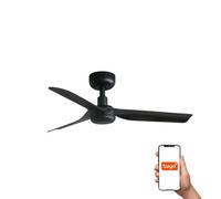 Luminosa Lighting Luminosa Mini Punt Small 3 Blade Ceiling Fan Matt Black Tuya Smart System