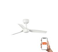 Luminosa Lighting Luminosa Mini Punt Small 3 Blade Ceiling Fan Matt White Tuya Smart System